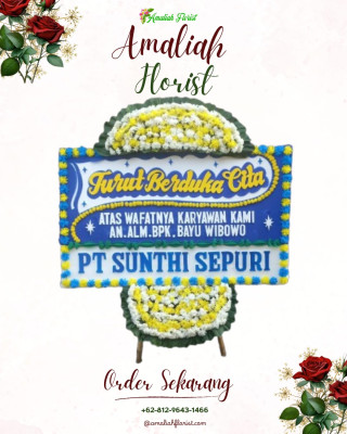 Papan Bunga Duka di Besusu Tengah