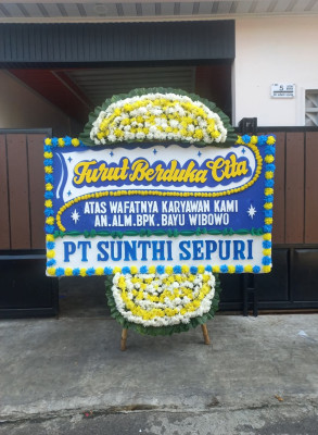 Papan Bunga Duka di Besusu Tengah