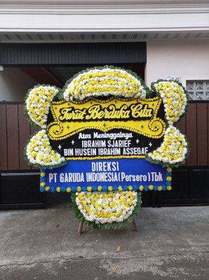 Papan Bunga Duka di Besusu Tengah